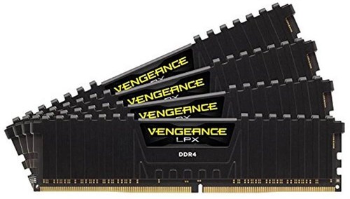 PC RamCORSAIRCorsair CMK128GX4M4D3600C18 128GB (4X32GB) DDR4 3600MHz CL18 VENGEANCE BLACK LPX SOGUTUCULU DIMM BELLEK